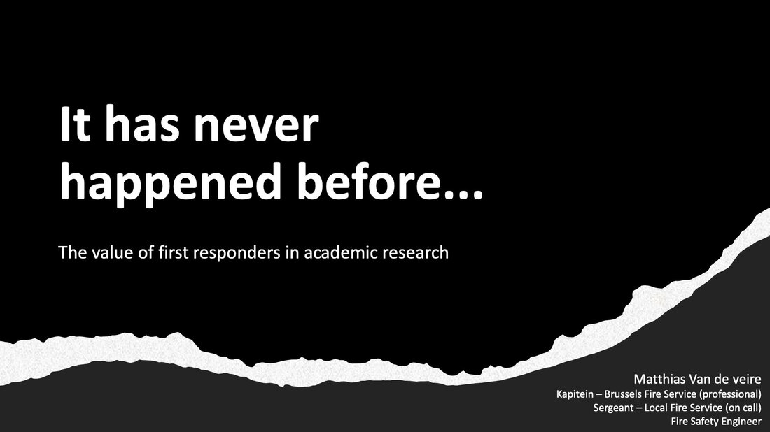The graphic «It has never happened before» is a reference to the im-portance of research for future incident scenarios.