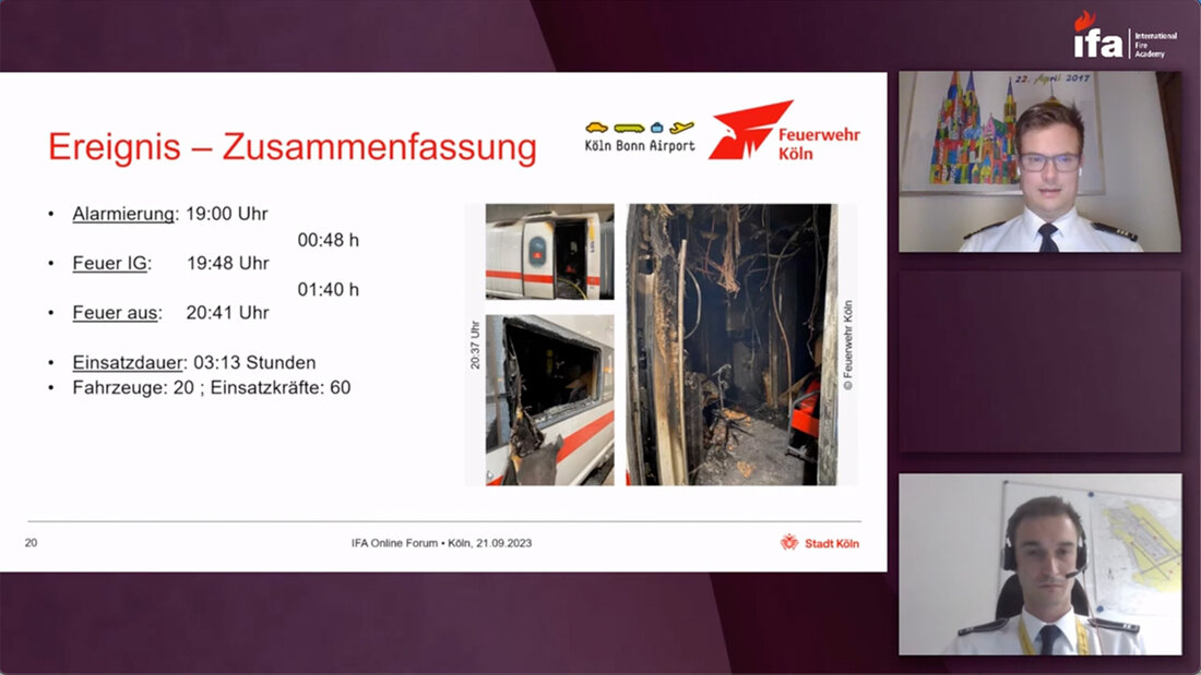 Quelques chiffres clés relatifs à l'incendie survenu à bord du convoi ICE à la gare de l'aéroport de Cologne/Bonn