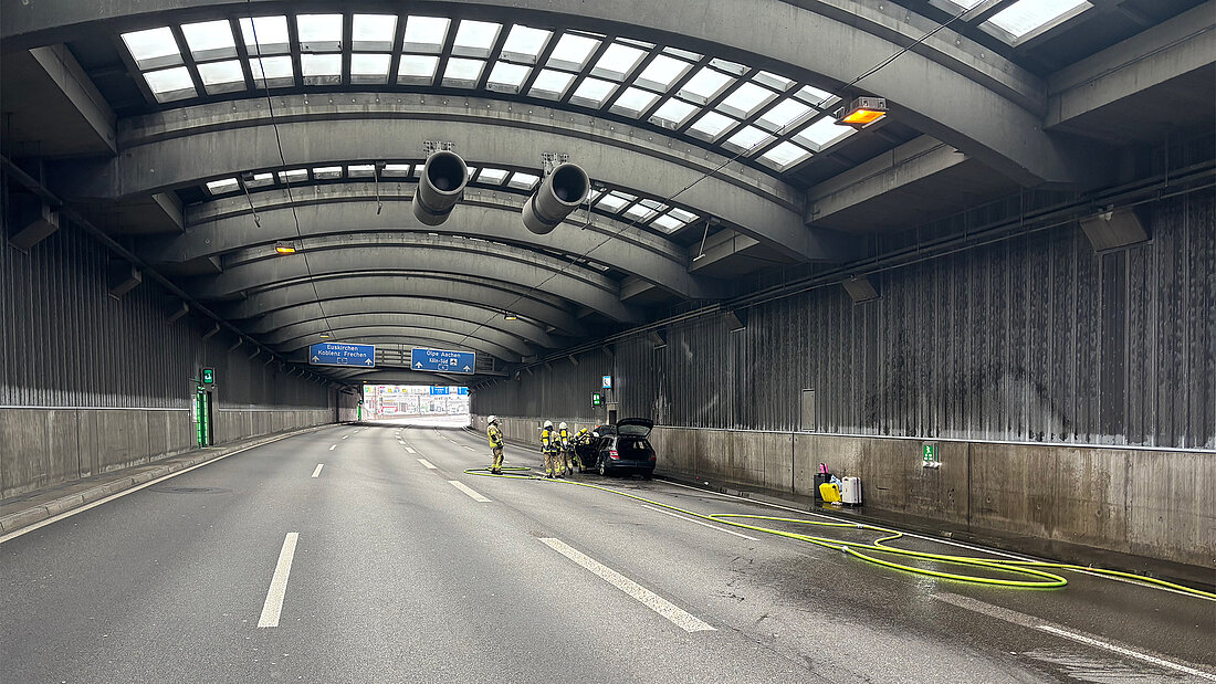 Tunnel Lövenich Blick in den Tunnel Lövenich