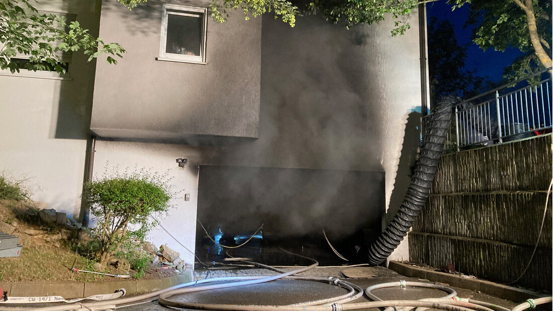 Smoke is extracted from the underground car park