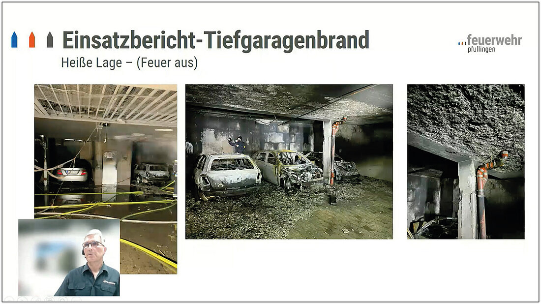 TG-Brand Pfullingen4 Fotos aus der Tiefgaragen nach dem Brand
