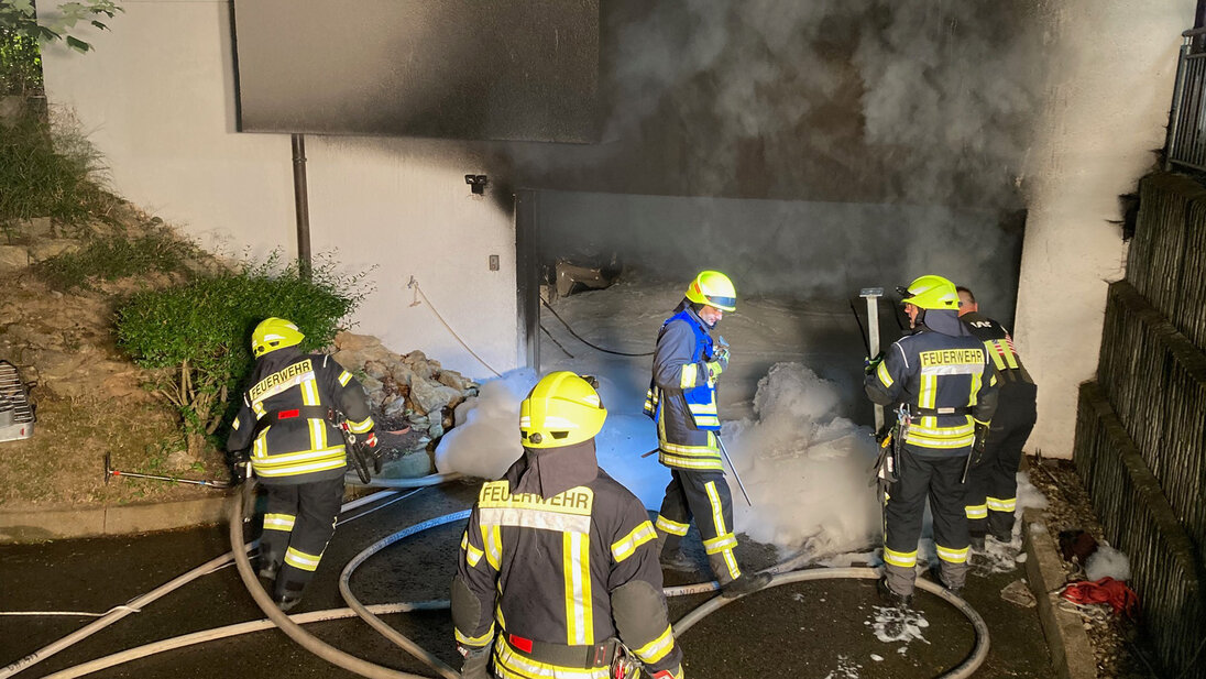 La rampe d’accès au parking souterrain