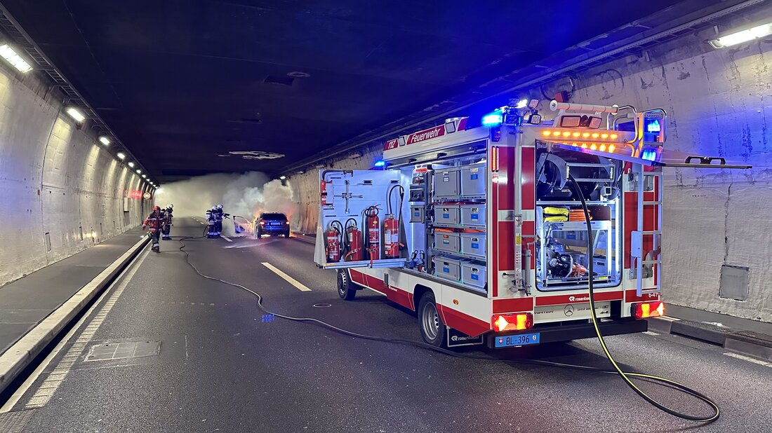 PKW-Brand im Belchentunnel
