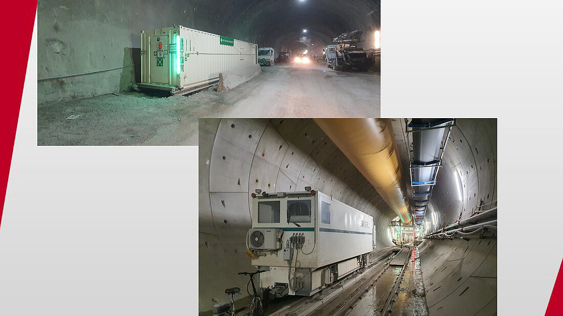 Rettungscontainer und Rettungszug