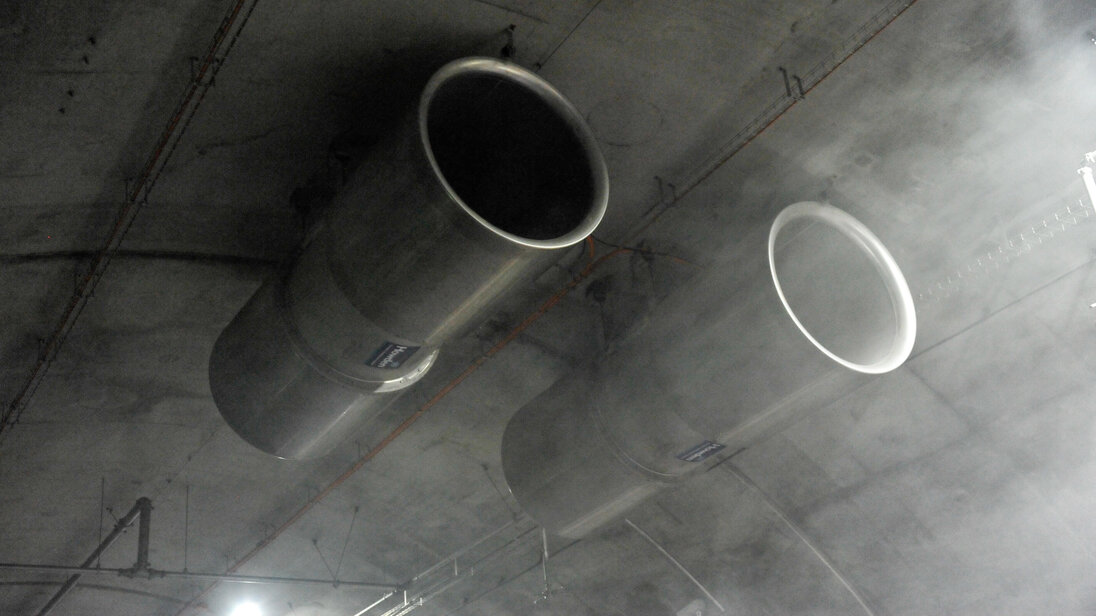 Ventilation d’un tunnel dans la fumée