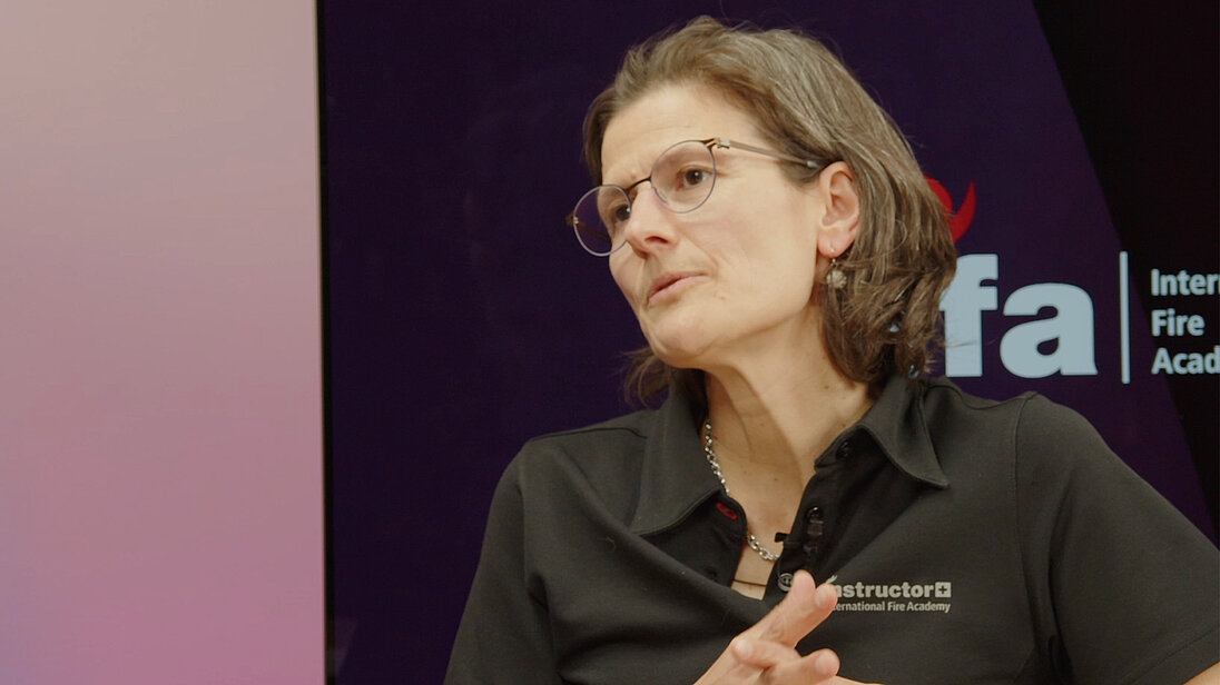 Marianne Wernli, responsable de la formation à l’International Fire Academy, a expliqué la façon d’aborder les formations ISC