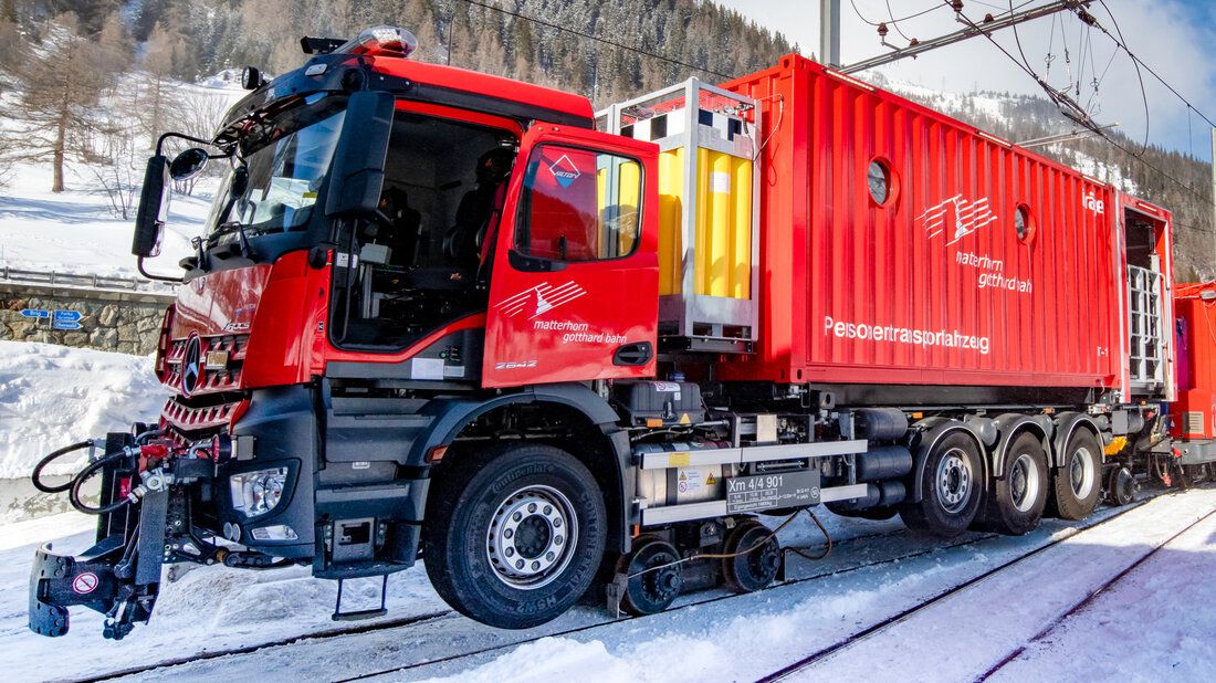 Person transport vehicle with opened sliding door