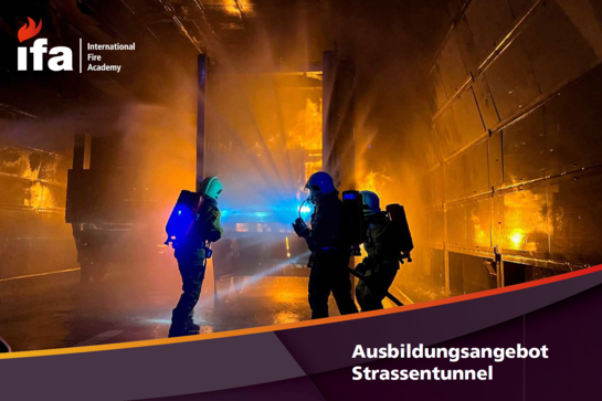 Flyer Strassentunnel Titelblatt des Flyers zum Ausbildungsangebot Strassentunnel