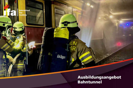 Flyer Bahntunnel Titelblatt des Flyers zum Ausbildungsangebot Bahntunnel